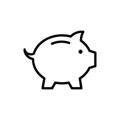 Obraz premium Minimalist Illustration of a Piggy Bank for Financial Savings Concept