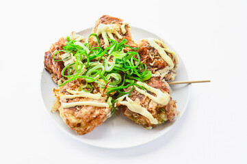 かつお節・魚粉モリモリのたこ焼き