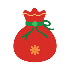 christmas bag vector