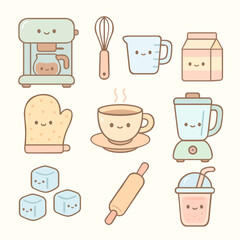 Cute Kawaii Kitchen Essentials Collection