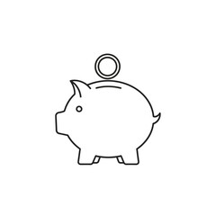 Obraz premium Minimalist Piggy Bank Charm Necklace for Save Money and Financial Planning