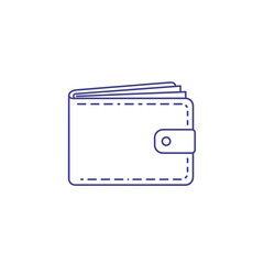 Minimalist Wallet Illustration for Financial and Business Content