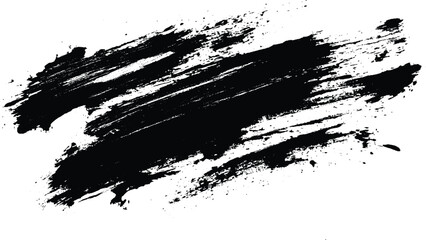 Black brush stroke with Chinese painting illustration vector. Watercolor texture with art abstract template design.	