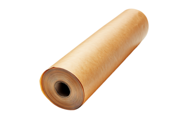 Industrial protective insulation paper roll for electrical applications Isolated on a Transparent Background