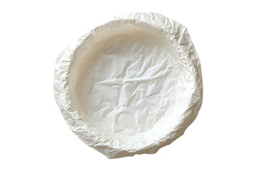 Lightweight Crumpled Paper Bowl for Eco Friendly Serving Isolated on a Transparent Background