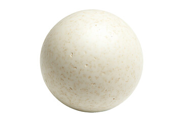 Natural styled white decorative orb featuring subtle markings Isolated on a Transparent Background