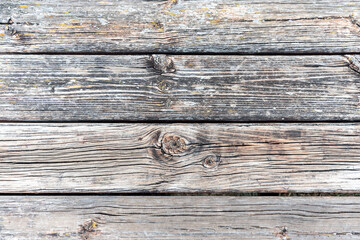 Old weathered wood plank rustic background texture.