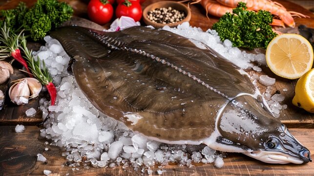 Fresh Sole Fish: Mild-Flavored Flatfish with Tender Flaky Flesh &ndash; Sustainable Coastal Catch for Home Cooking and Fine Dining Seafood 