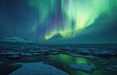 Nordlichter in der Polarrgion