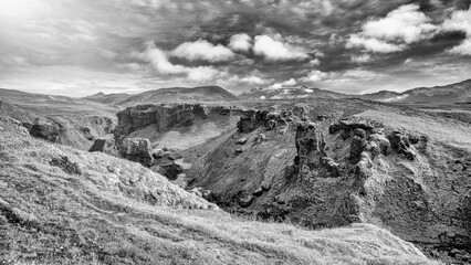Summer adventure on Skogafoss trail with stunning Icelandic waterfalls