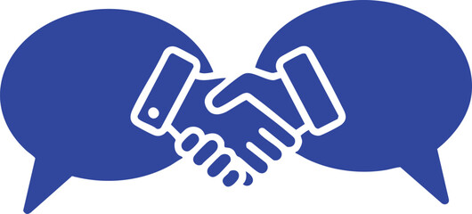 Obraz premium Agreement Bubbles.agreement,chat,bubble,bubbles,dialogue,conversation,deal,contract,consent,