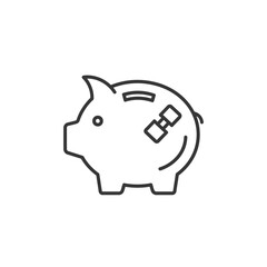 Obraz premium Piggy Bank Savings Concept Illustration for Financial Growth and Budgeting