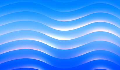blue wavy lines in gradient background