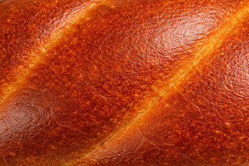 プレッツェルの焼き面のつや感マクロ質感背景