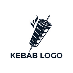 kebab logo design silhouette vector line art logo design
