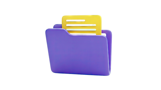 Folder with Documents: Digital Data Storage - Powered by Adobe