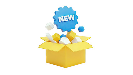New Product Announcement: Box with Cubes and New Badge