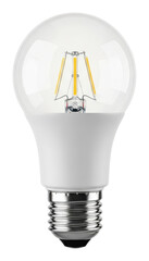 Innovative led bulb design home interior product concept isolated on transparent background