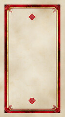 Luxury chinese background festive oriental background design with red border frame pattern and empty space for greeting card invitation banner or poster elegant minimal style celebration theme