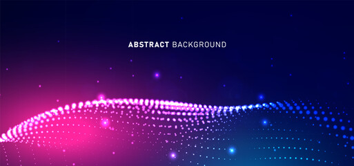 Abstract digital technology futuristic circuit blue pink background, Cyber science tech, Innovation communication future, Ai big data, internet network connection, Cloud hi-tech illustration vector