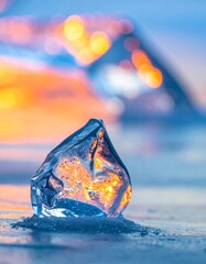 An abstract macro image of nature texture. Generative AI