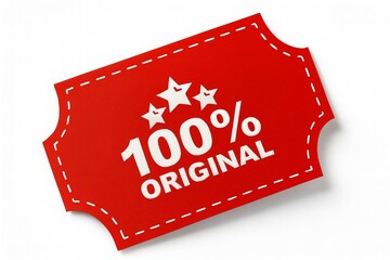 Guarantee of authenticity with 100 percent original label