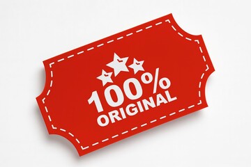 Guarantee of authenticity with 100 percent original label
