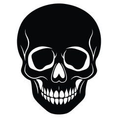 Fototapeta premium skull on white background vector