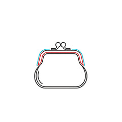 Obraz premium Vintage Metal Frame Clasp Wallet for Coins and Small Items