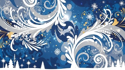 Sparkling Winter Wonderland Background