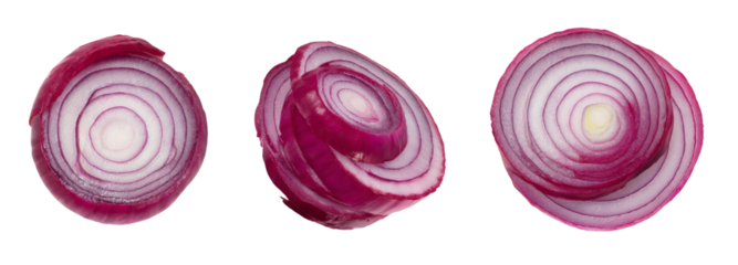 Slicing red onions kitchen counter food photography culinary environment transparent background