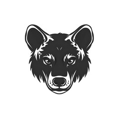 Wolf head silhouette