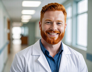 Obraz premium Happy doctor smiling