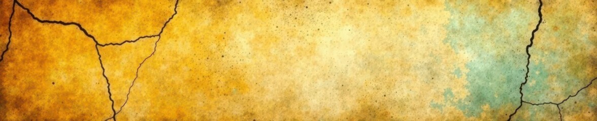 Cracked, yellowed newspaper page, distressed texture, retro, abstract