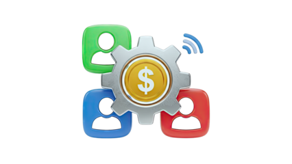 Teamwork and Finance: Gear, Coin, and People