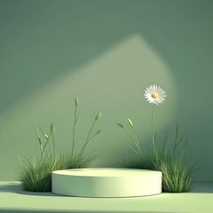 Delicate daisy in a minimalist setting