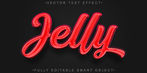 Jelly Sweet Candy Treat Vector Fully Editable Smart Object Text Effect