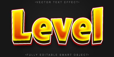 Level Stage Progress Vector Fully Editable Smart Object Text Effect