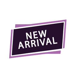 Modern Flat Design New Arrival Label for Product Promotion and Announcement