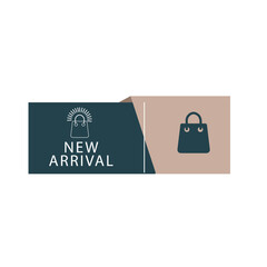 Modern Flat Design New Arrival Label for Product Promotion and Announcement