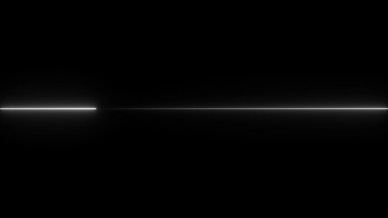 Straight neon line animation glowing background video on black background for modern digital interface and HUD design - Powered by Adobe