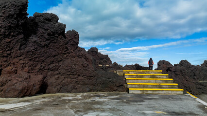 Praia dos Biscoitos na Ilha Terceira nos A&ccedil;ores 