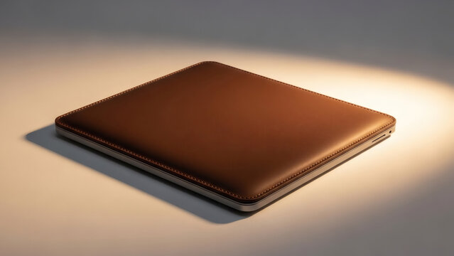 A sleek, silver laptop is centered against a vibrant, abstract background of exploding colorful lights and bokeh. - Powered by Adobe