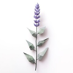 Origami lavender plant