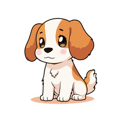Cute Brittany Dog Clipart 10