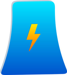 3D Nuclear Power Plant Energy icon