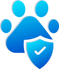 3D Pet Insurance Protection Icon