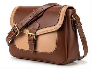 brown leather bag