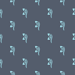 Fototapeta premium Human spine care seamless pattern isolated on color background
