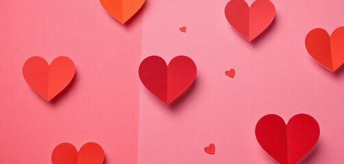romantic hearts background